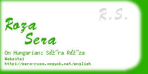 roza sera business card